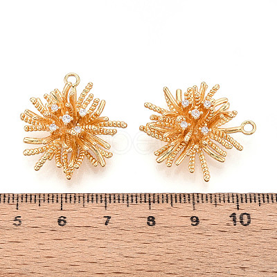 Brass Micro Pave Cubic Zirconia Pendants KK-N263-127G-1