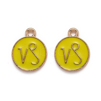 Alloy Enamel Pendants ENAM-S124-01B-14E-1