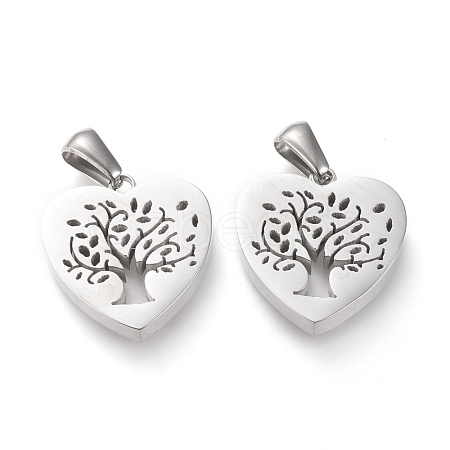 Non-Tarnish 304 Stainless Steel Pendants STAS-F253-04P-1