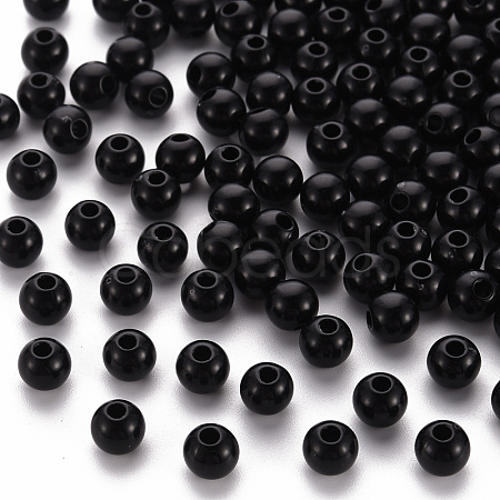 Opaque Acrylic Beads MACR-S370-C6mm-S002-1