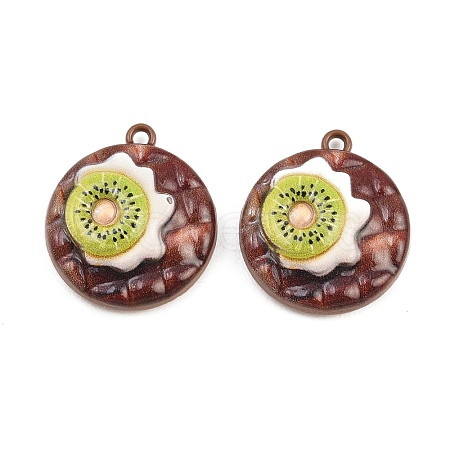 Baking Paint Zinc Alloy Pendants AL-CBA032C-03C-1