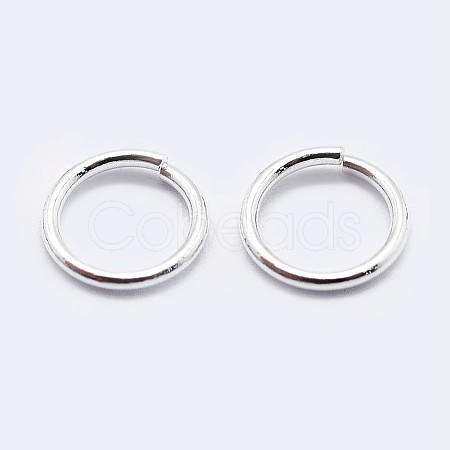 925 Sterling Silver Open Jump Rings X-STER-F036-02S-1x8mm-1