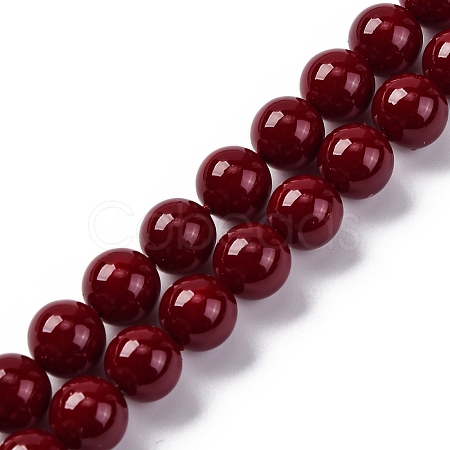 Baking Paint Glass Beads GLAA-Z010-01E-1