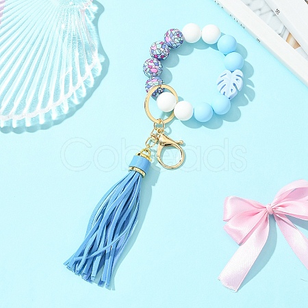 Silicone Beads Keychain KEYC-YW00193-04-1