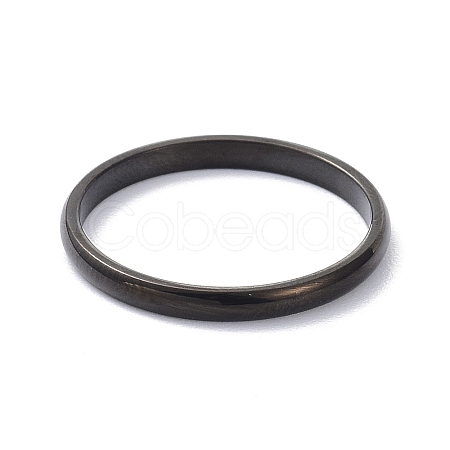 2mm Polished Plain Dome Finger Ring for Girl Women RJEW-C012-05G-EB-1