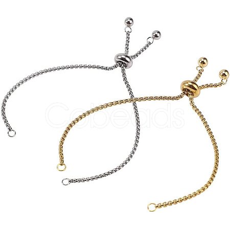 Adjustable 304 Stainless Steel Bracelet Making STAS-PH0019-07-1
