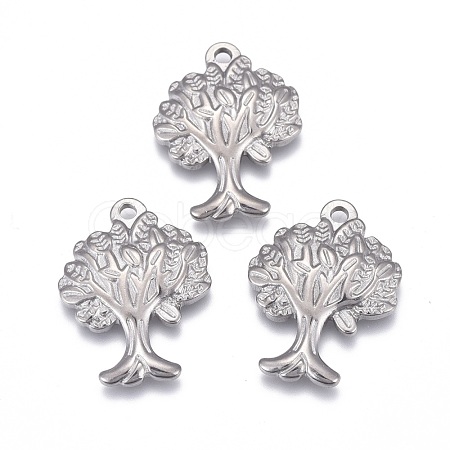 Non-Tarnish 304 Stainless Steel Pendants STAS-F249-39P-1