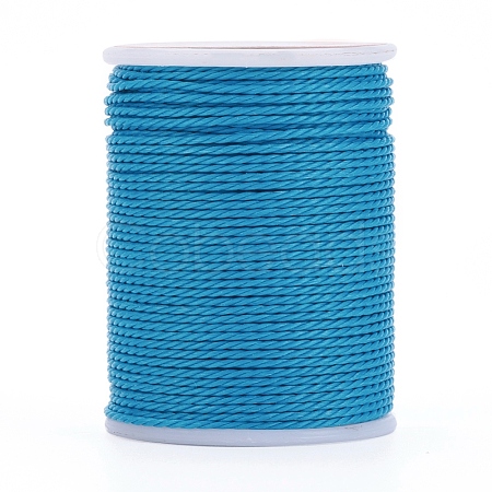 Round Waxed Polyester Cord YC-G006-01-1.0mm-14-1