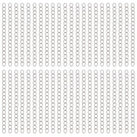 240Pcs 304 Stainless Steel Chain Extender STAS-ME0003-79-1