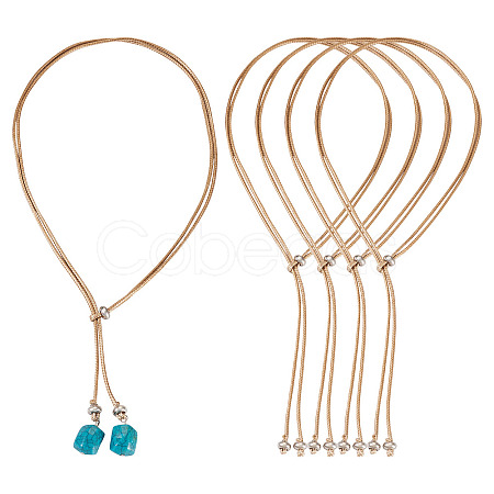 Waxed Polyester Cord Slider Necklace Making NJEW-TAC0018-04-1