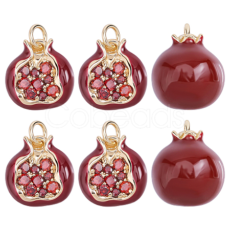 Brass Enamel Charms KK-WH0062-264-1