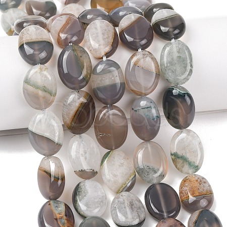 Natural Agate Beads Strands G-L654-B01-01-1