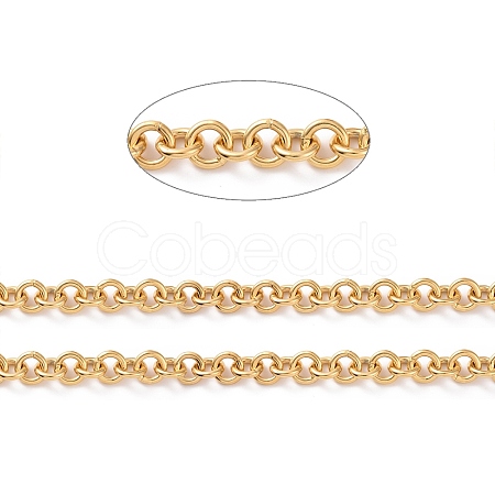 Ion Plating(IP) 304 Stainless Steel Rolo Chains CHS-H013-07G-1