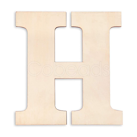 Letter Unfinished Wood Blank Cutouts LS-DIY-ZX040-01H-1