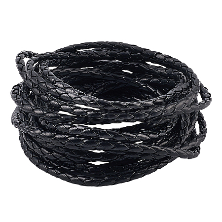 5M Braided Round PU Leather Jewelry Cord OCOR-GF0004-96A-01-1