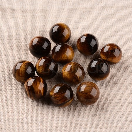 Natural Tiger Eye Round Ball Beads G-I170-16mm-14-1