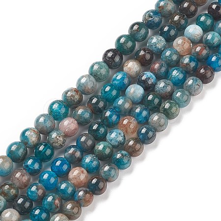 Natural Apatite Beads G-E481-05-6mm-01-1