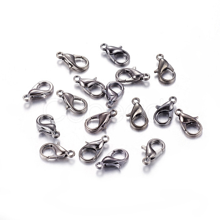 Zinc Alloy Lobster Claw Clasps X-E102-NFB-1