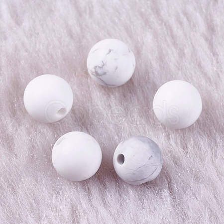 Natural Howlite Beads G-K275-30-6mm-1