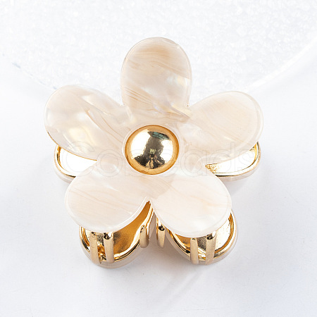 Flower Shape PVC Claw Hair Clips PW-WG78669-03-1