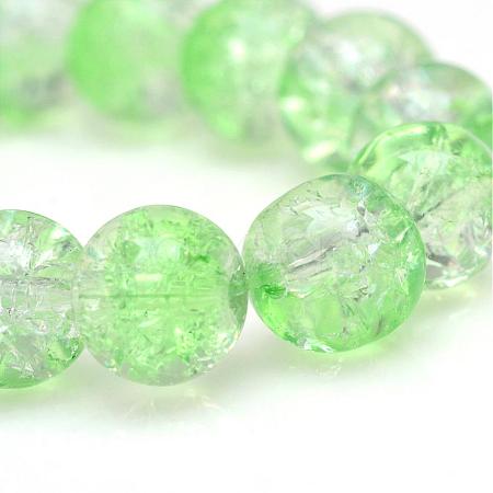 Baking Paint Crackle Glass Bead Strands CCG-S001-4mm-13-1