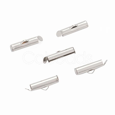 Iron Slide On End Clasp Tubes IFIN-R212-1.0cm-P-1