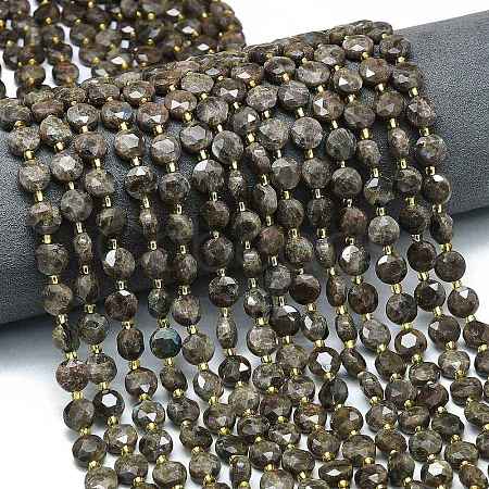 Natural Labradorite Beads Strands G-C116-A50-02-1
