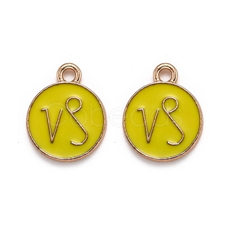 Alloy Enamel Pendants ENAM-S124-01B-14E-1