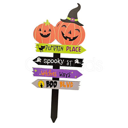 Halloween Theme Wood Garden Stake HAWE-PW0001-116D-1