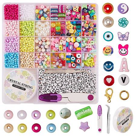DIY Beads Jewelry Set Making Kit DIY-SZ0007-07-1