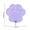 Cat Claw Shaped Plastic Needle Threaders, Thread Guide Tools, with Nickle Plated Iron Hook, Medium Purple, 3.36x3.1cm