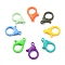 Plastic Lobster Claw Clasps, Mixed Color, 35x24.5x6mm, Hole: 3mm