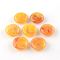 Flat Round Imitation Gemstone Acrylic Beads, Goldenrod, 22x8.5mm, Hole: 2mm, about 190pcs/500g