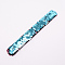 Mermaid Slap Bracelets, Two-color Reversible Charm Sequins Flip Wristbands, Light Sky Blue, 214x28x5.5mm