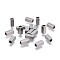 Tarnish Resistant 201 Stainless Steel Tube Beads, Rectangle, Stainless Steel Color, 7x3x3mm, Hole: 2mm