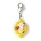 Resin Pendant Decorations, with Zinc Alloy Lobster Claw Clasps, Food, 47mm.