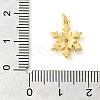 Snowflake Real 18K Gold Plated Rack Plating Brass Micro Pave Cubic Zirconia Pendants Charms KK-S396-11B-3