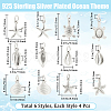 24Pcs 6 Styles Brass Pendants KK-BBC0022-75-2