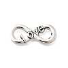 Tibetan Style Alloy Love Infinity Linking Rings PALLOY-D291-22AS-1