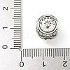 Brass Clear Cubic Zirconia European Beads LS-FIND-M049-01AS-04-3