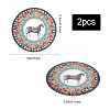 Double-sided Printing Acrylic Crochet Basket Bases DIY-WH0387-40B-2