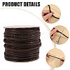 30M Braided Waxed Polyester Cords YC-WH0011-03D-4