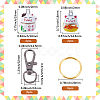 DIY Keychain Making Kits DIY-BM0001-68-2