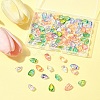 100Pcs Transparent Glass Charms GLAA-FS0002-18-7
