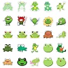 50 Pieces Cartoon Frog Doodle Paper Stickers STIC-R001-36-2