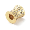 Rack Plating Brass Micro Pave Cubic Zirconia Beads KK-P247-16A-G-2