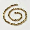 Non-Magnetic Synthetic Hematite Beads Strands G-G092-6mm-1-3