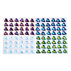 96Pcs Electroplated K9 Glass Pendants EGLA-N006-029-1