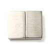 Tarnish Resistant 304 Stainless Steel Magnetic Clasps with Glue-in Ends STAS-I011-15-1