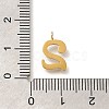 Ion Plating(IP) 304 Stainless Steel Micro Pave Cubic Zirconia Pendants STAS-H228-01G-02-3